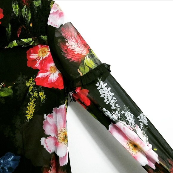 🍒NWOT🍒 TED BAKER SHEER BLOUSE - Picture 4 of 6